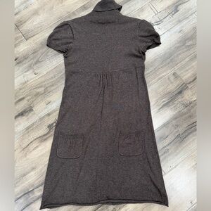 Promod Brown Midi Dress with Short Sleeves
